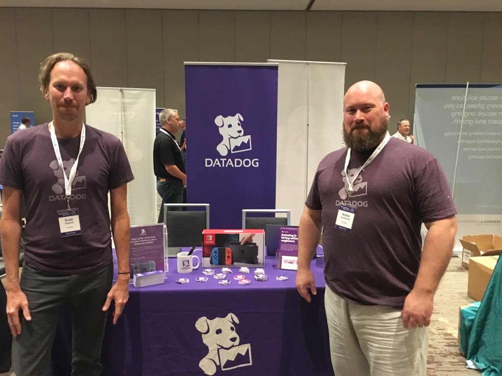 gwaldo's tweet image. Hey, #DevOpsDaysMSP #DevOpsDays Come say hi to your favorite t-shirt and monitoring company, @datadoghq
@devopsdaysmsp