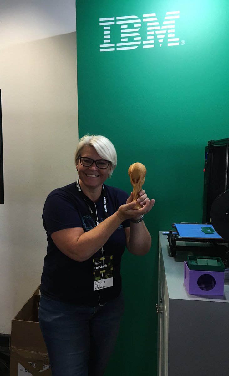 If only !!! Football's not coming home so I've gone to #fullstackcon to chat about very cool code with <a href="/IBMCodeLondon/">IBM Code London</a>