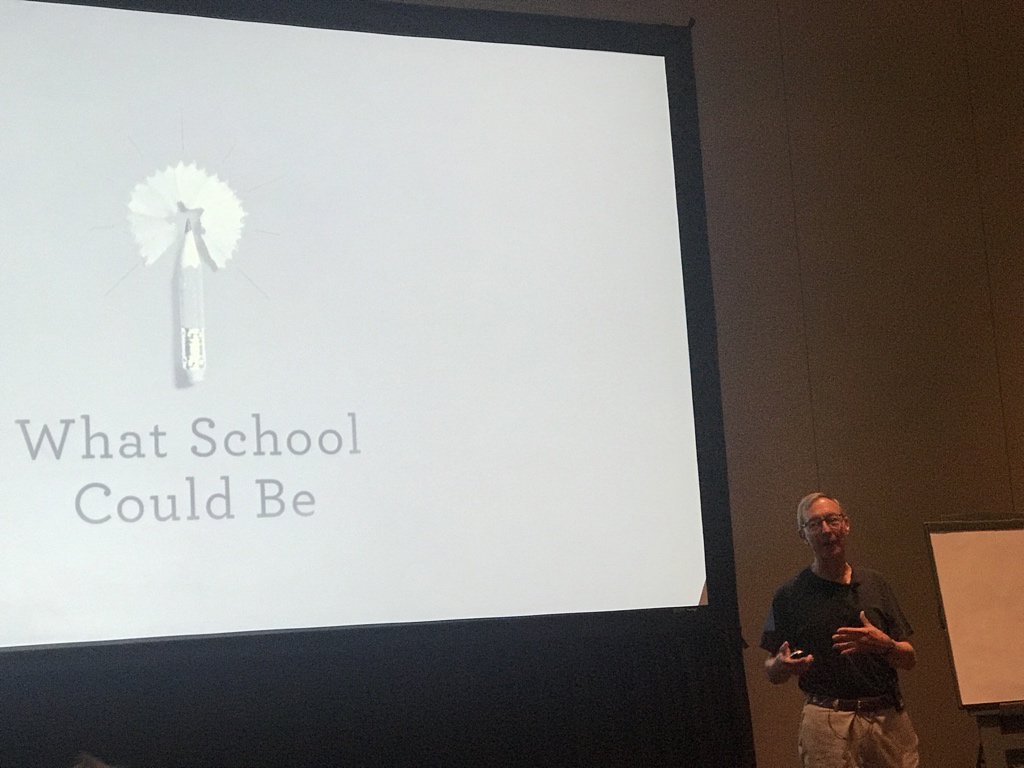 jethrojones's tweet photo. Excited to be in the physical presence of @dintersmith at #NPC18 #mltsfilm @MLTSfilm https://t.co/Br4wk0FAid