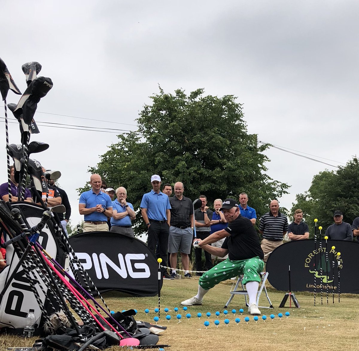 trickgolfshow's tweet photo. Lovely morning @Watertonparkgc for #Captains #CharityGolf David Jay  @trickgolfshow Show @macmillancancer next job capture On Course Video Moments @BrandFusionLtd @PINGTourEurope @volvikUSA #CharityGolfDay https://t.co/WdkV57ptWQ