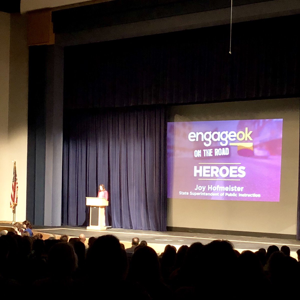 _Jody_B0's tweet photo. Good to be at #EngageOk with the @oksde this morning. Looking forward to adding to my #teacherToolbox to share with #SNUEd students in the coming semesters @FollowSNU. Thanks for putting this together! @joy4ok https://t.co/OPoaqkY90u