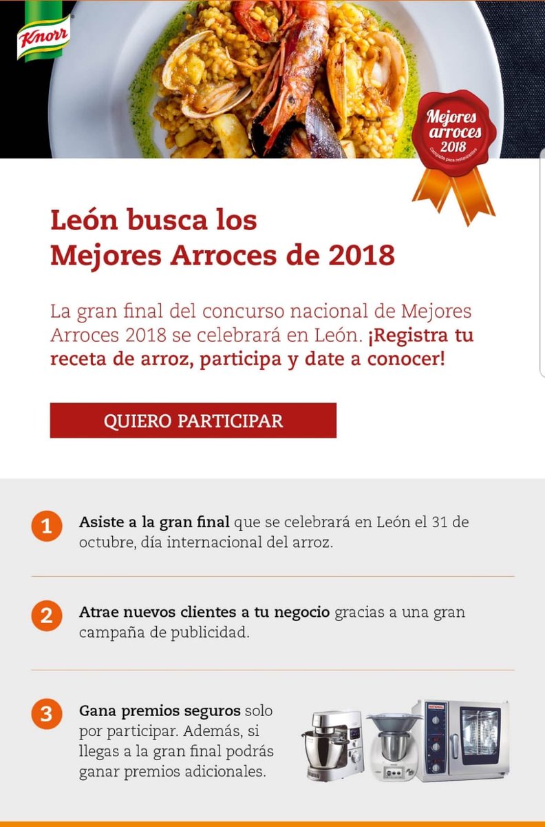 Gran final del concurso arroces 2018! Participa!
