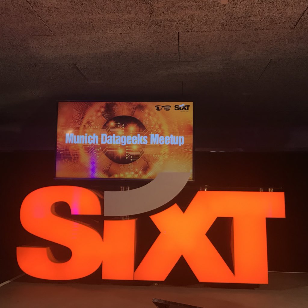 IuliaPasov's tweet photo. Looking forward for the @DataMunich meetup at @SixtDE 
#data #datageeks #sixt https://t.co/a0J5SzBzLt