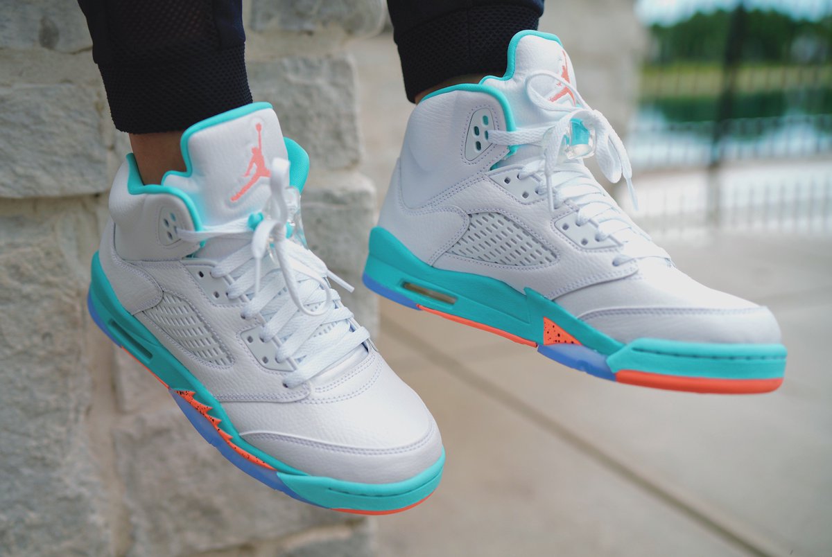 air jordan 5 retro aqua