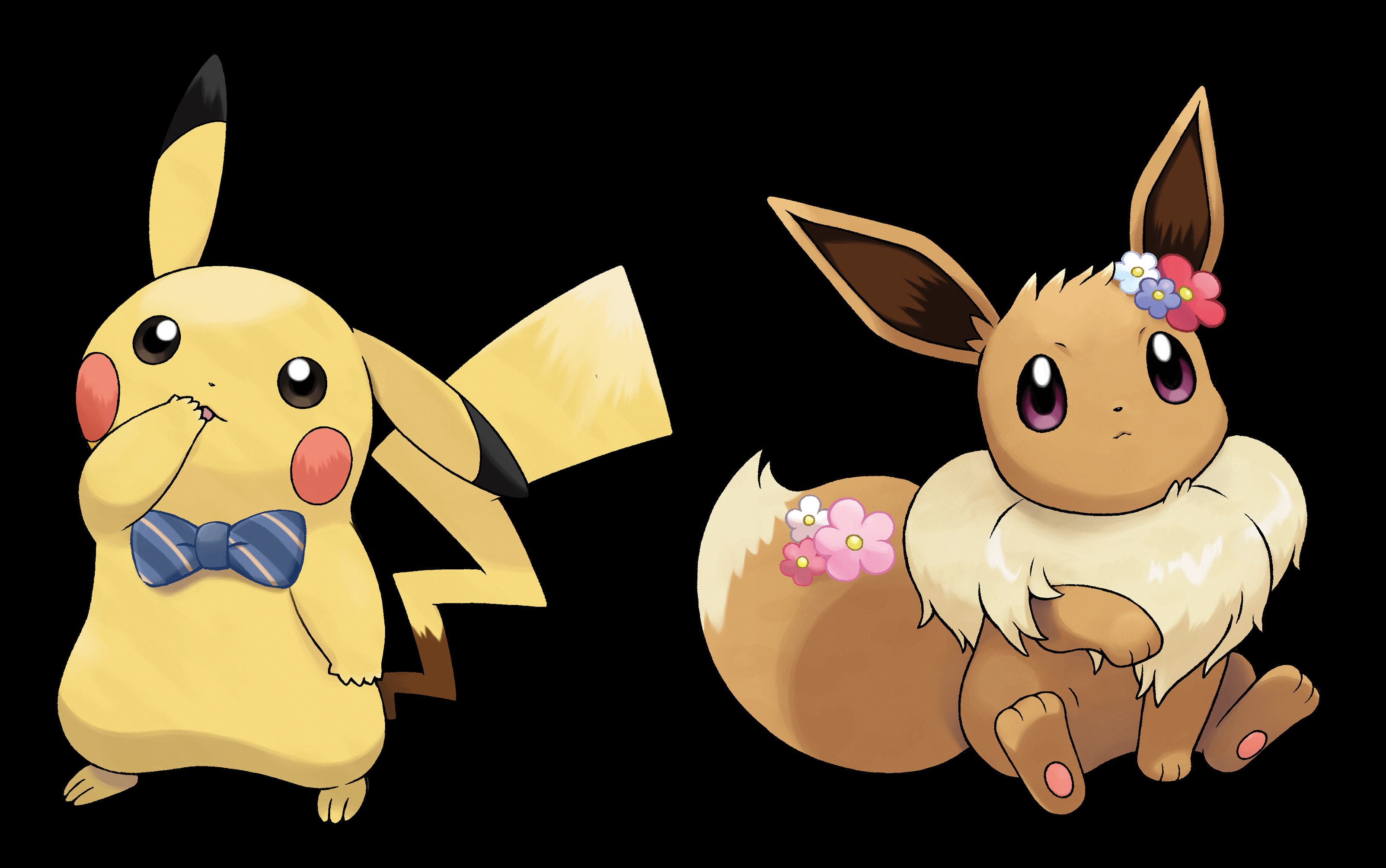 Pokemon Pikachu and Eevee