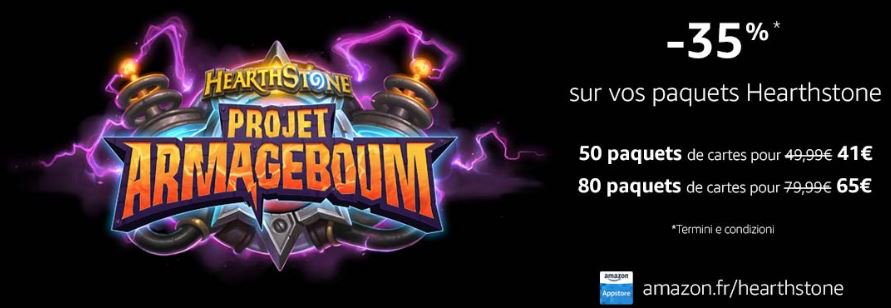 Démarrez une carrière scientifique à moindre frais en téléchargeant la dernière extension de Hearthstone avec #AmazonCoins💰  Economisez jusqu'à -35% sur le Projet Armageboum !💣
amazon.fr/hearthstone