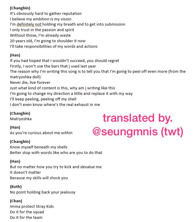 Eng Trans Stray Kids 3racha Kcon Intro English Lyrics T Co Wpxagzv6u6 Sjdjf I Didn T Think I Saw Anyone Translate The Lyrics And I Was Really Bored So D I Eng Trans Stray Kids 3racha Kcon Intro English Lyrics T Co Wpxagzv6u6 Sjdjf I Didn T Think I Saw Anyone Translate The Lyrics And I Was Really Bored So D I