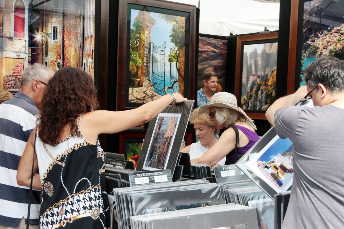CPArtsFestival's tweet photo. The Sidewalk Sale and Exhibition is officially open! Looking for gifts, and/or something to treat yourself? We bet you can find it here - come on down!!! It will be open through Sunday at 4 pm. https://t.co/ulNnv1CHp8 #artsfest #artsfestival #psu #pennstate https://t.co/43QEo7XhbK