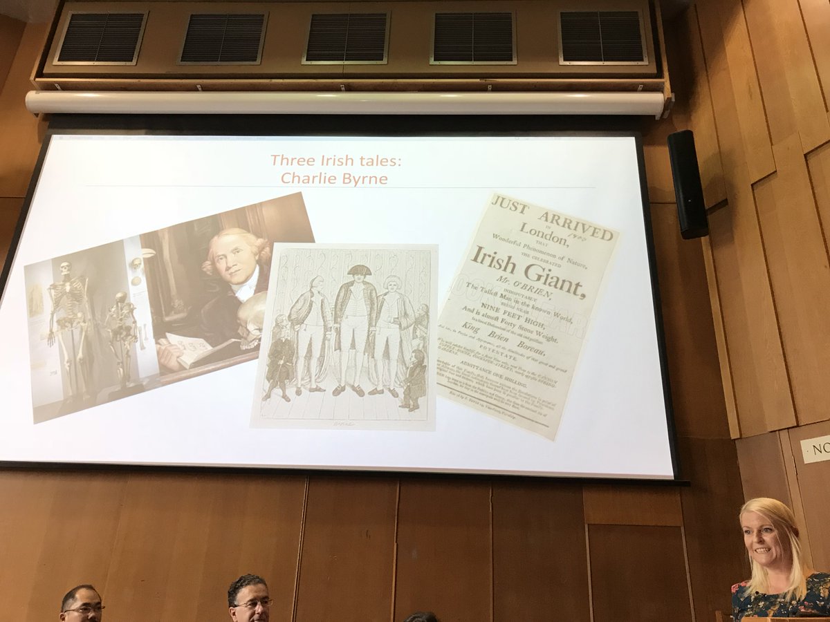 prm_laurita's tweet photo. Judith Finlay giving us insight in 3 interesting Irish Tales of repatriation
#swich2018 @MAACambridge
1. The 1903 case against the BM for repatriation of the #broighterhoard
2. The 1990 return of Toi Moko
3. The Charlie Byrne repatriation from @hunterian https://t.co/2B0QfhuHxy
