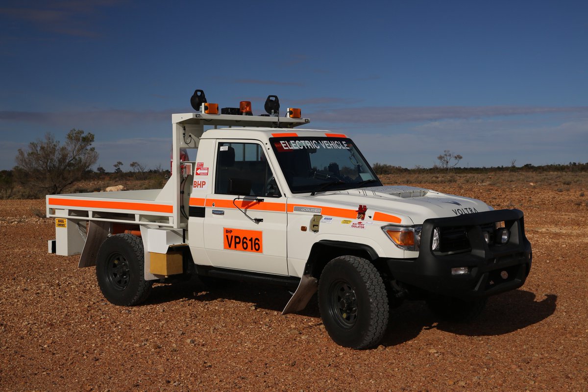 Voltra_eCruiser's tweet photo. Learn how Voltra is helping BHP reduce emissions at Olympic Dam!

#mining #electricvehicles #4x4 #eCruiser

https://t.co/TpA6Xeq6ip https://t.co/hQKekwKMJt