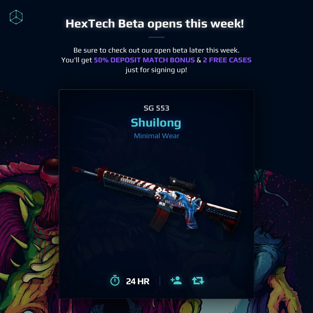 hextechcase's tweet image. 🔥 SG 553 | Shuilong (Minimal Wear) Giveaway 🔥

✅ RT + Like
✅ Tag 2 friends

⏰ Rolling in 24hr
😎 Sent via OPskins ExpressTrade 

#VGO #CSGO