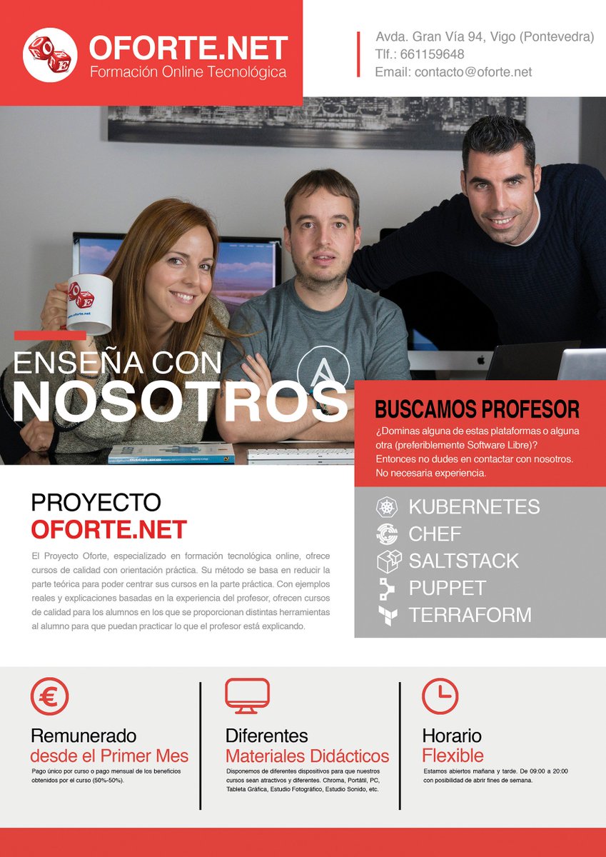 Se buscan DOCENTES en #vigo #coworking ❗️Infórmate.