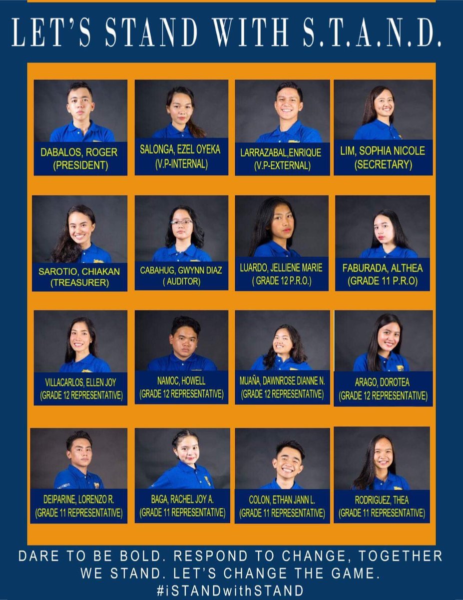 enzosoloo's tweet photo. We ARE READY TO SERVE. IF YOU GIVE US THIS CHANCE WE WILL NOT TAKE YOU FOR GRANTED AND WILL NOT DISAPPOINT YOU. You are our inspiration. If you STAND with us we will surely STAND with you.
#iStandwithSTAND
#11BREPRESENT
#VOTEForSTANDFamily https://t.co/uYwoKwoZKZ