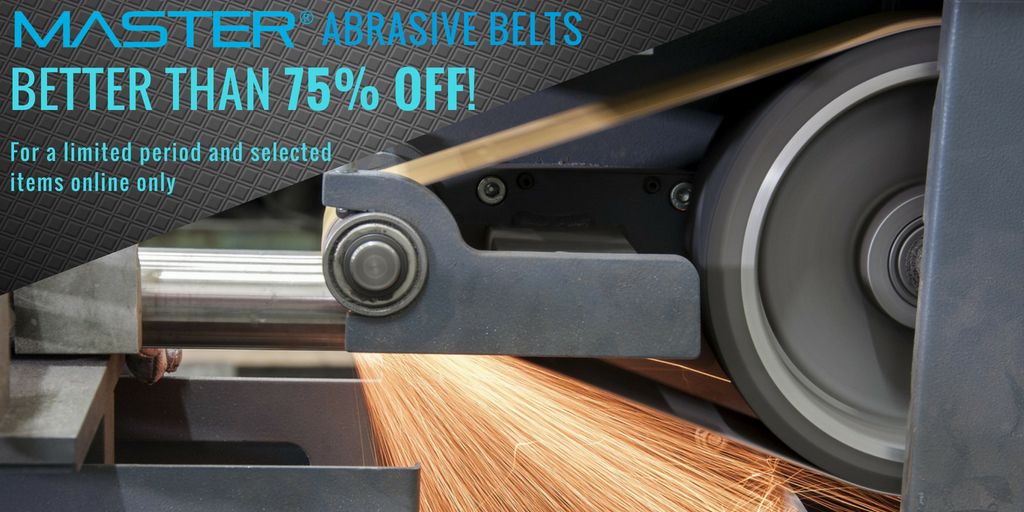 MasterAbrasive's tweet photo. For a limited period and online only we are offering selected belts at better than 75% off list price! Head on over to our web shop to see what's available so far: https://t.co/wSXuMQkp9R #metalfabrication #UKmfg #metalworking #aerospace #sheetmetal #manufacturing #abrasives https://t.co/9AYyjaiUXL