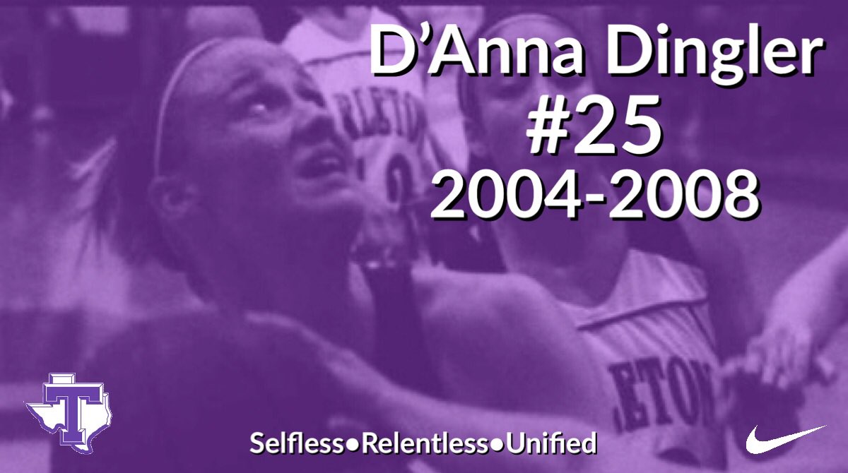 TarletonWBB's tweet photo. DβAnna Dingler Newton is our #throwbackthursday this week!!! A GREAT shooter, the ULTIMATE competitor, TOUGH as nails, and BLEEDS PURPLE π #bleedpurple #fromathletetocoach #tarletonstate #tarletonstatealumni https://t.co/tZ3L8zAq3R