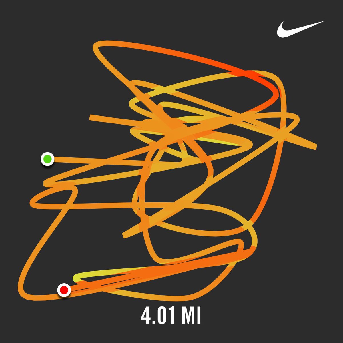 IRNCTYMNE's tweet photo. Ran 4.01 miles with Nike⁠ Run Club #Nikeplus #nikerunning #UniquePattern 😂😂 https://t.co/frYK3noWRH