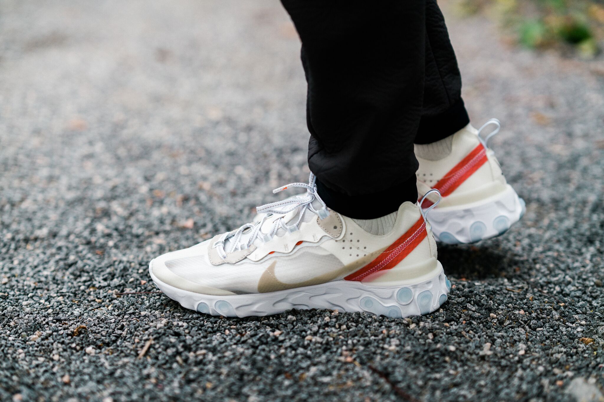 SoleSavy on X Also The Nike React Element 87 will be made available online tomorrow at SSENSE at a random time. It s not confirmed which colourway will release uld be both or most
