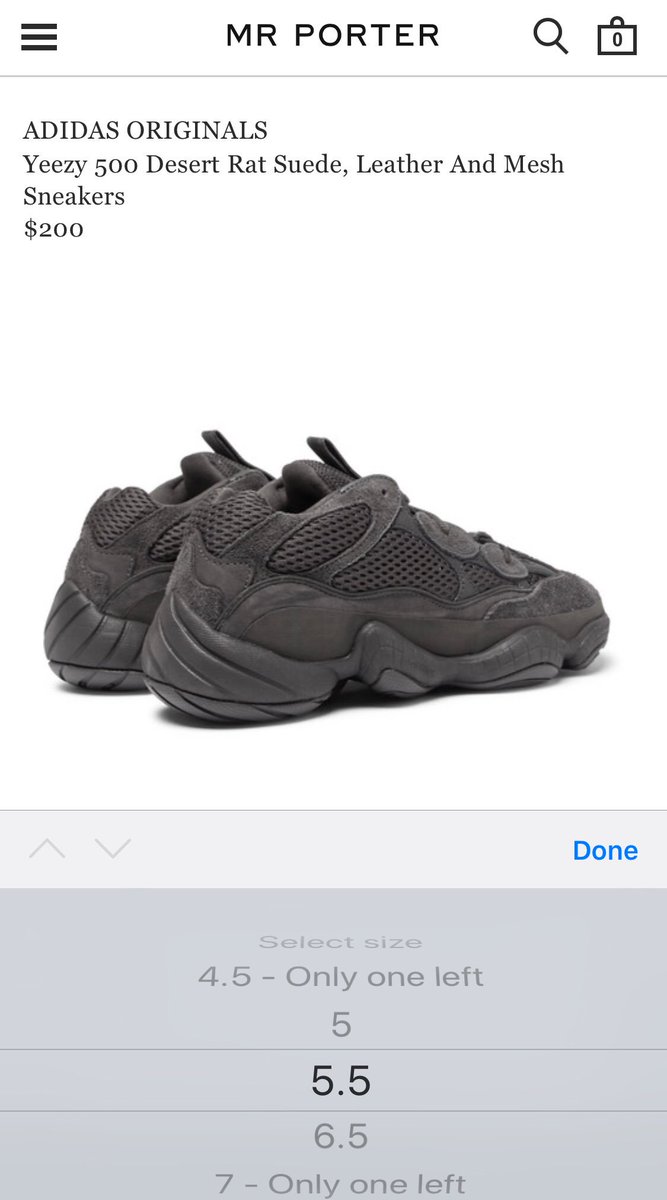 mr porter yeezy 500