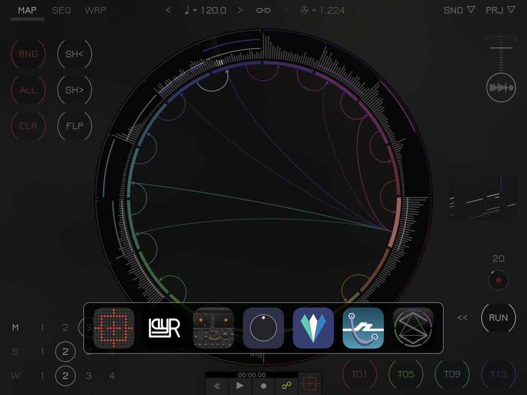 dmt_experiment's tweet image. #apeMatrix #AudioKit #SynthOne #LayR #Ripplemaker by @bram_bos #Crystalline #adVerb2 by @audiodamage &amp;amp; #Sector by #Kymatica