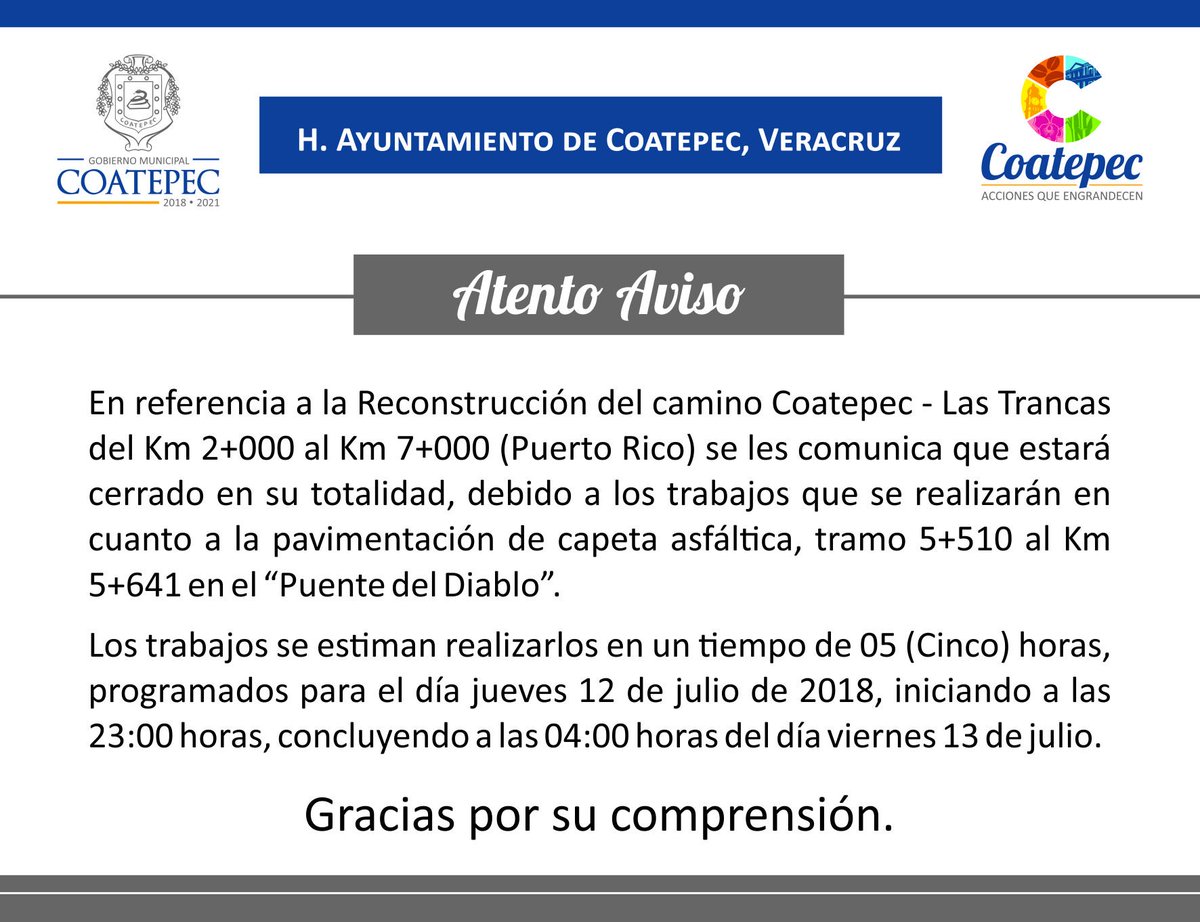 Gobierno Municipal de Coatepec tweet media