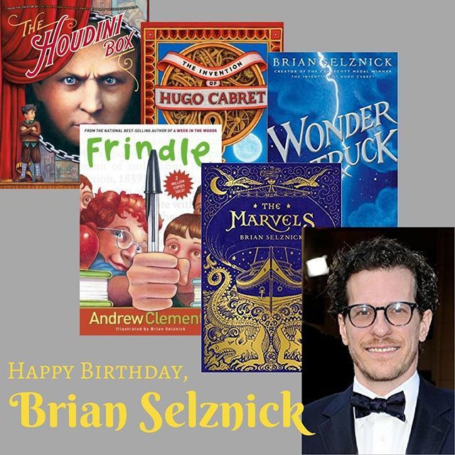 Happy birthday to Brian Selznick, acclaimed illustrator and author.  