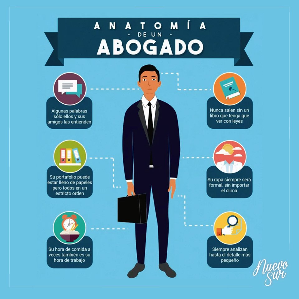 12 JULIO, Etiqueta a tu amigo abogado que cumpla con esta anatomía y felicítalo en su día. #FechaCelebre #NuevoSur