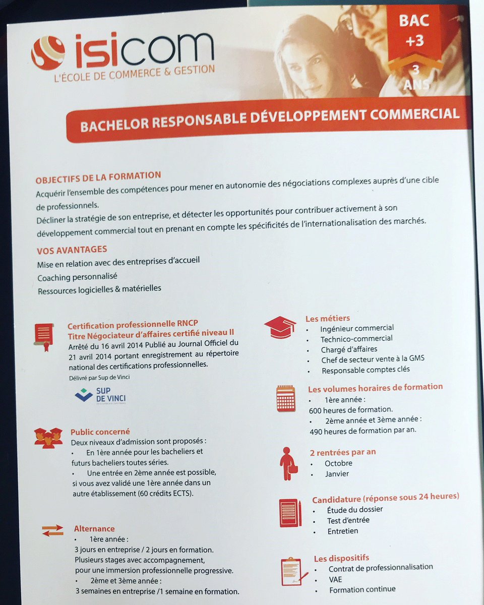 Ecole_ISICOM's tweet photo. Nos nouvelles plaquettes de formation sont arrivées !

#ecole #commerce #gestion #bachelor #license #master https://t.co/VKNzjbcNUU