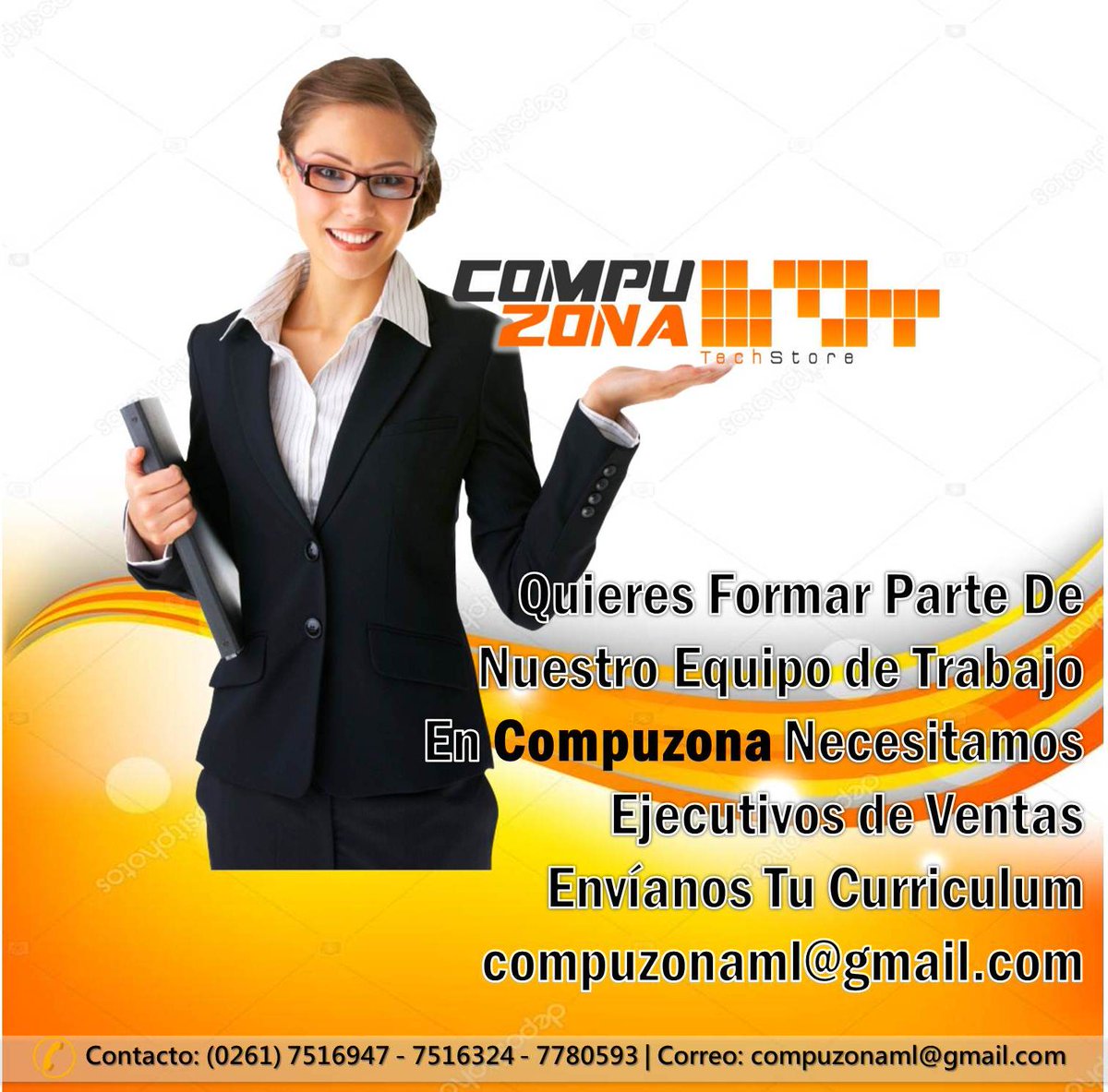 Compuzonatech's tweet photo. Estamos en la búsqueda de personal capaz, proactivo, eficiente, responsable y comprometido, entonces eres tú a quien buscamos. Envía ya tú currículum y forma parte de la gran familia #Compuzona #Empleo #Maracaibo #GaleriasMall #AvDelicias #GranBazar https://t.co/2S3kG3dou3