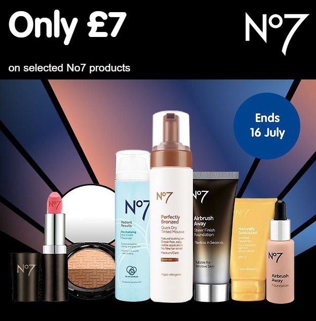 PlayPennies's tweet image. Big offer stack on No7! &amp;gt;&amp;gt;&amp;gt;bit.ly/2ztbc3f
Selected items down to £7 each + BOGOHP or 3 for 2! 

#MakeUp #OfferStack #beauty #bargain