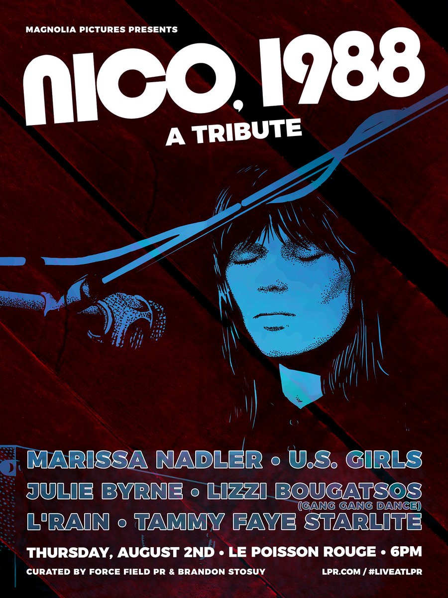 Lizzi will perform solo as part of a Nico tribute on August 2nd at <a href="/lprnyc/">(Le) Poisson Rouge</a>. The event is in conjunction with the release of Nico, 1988 - a new biopic from Magnolia Pictures.