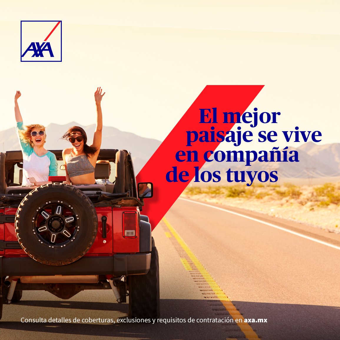 AXAMexico's tweet photo. Con #AutoIndividual 🚗 tú disfrutas del camino 🛣, nosotros te cuidamos.
➡ https://t.co/ifjjQQOjag https://t.co/j9bPXvBTs2