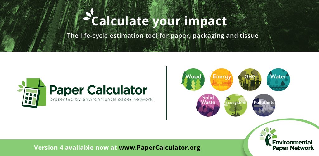 DogwoodAlliance's tweet image. Introducing #PaperCalculator Version 4 – The life-cycle estimation tool for paper, packaging and tissue. Updated, more products, easier to use, and still free. Try it now at PaperCalculator.org @WhatsNYourPapr