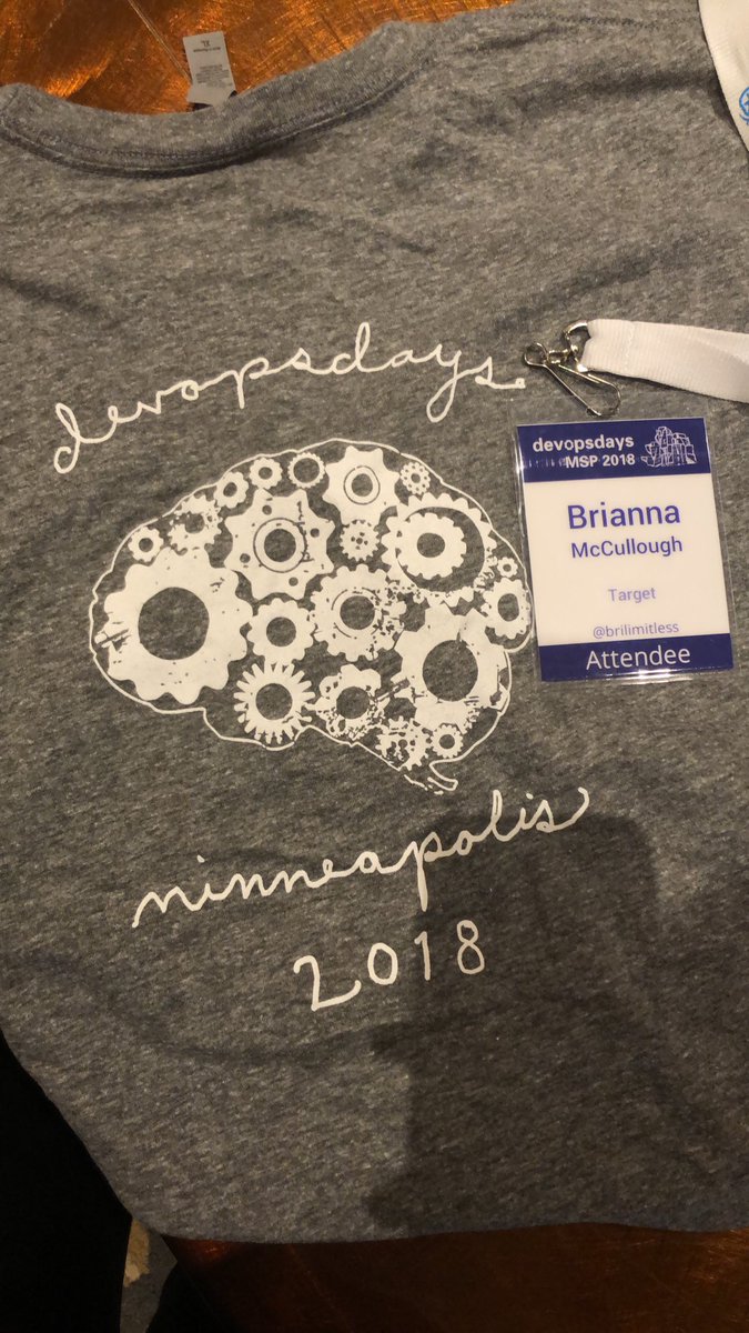 BriLimitless's tweet image. Made it! #devopsdays #devopsMSP   Excited to see: 
@TheAmyCode 
@soniagupta504 
@SharonKennedyV