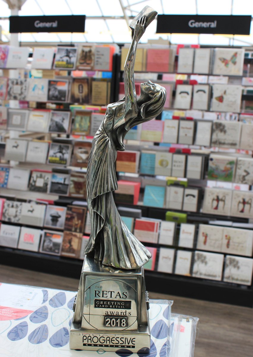 Garsons_Fontley's tweet photo. We're very proud to announce that we've been awarded with the 'Best Garden Centre Retailer of Greeting Cards' #RETAS2018 #Award @Prog_Greetings #winning #greetingcards https://t.co/s5c2cFUTRT