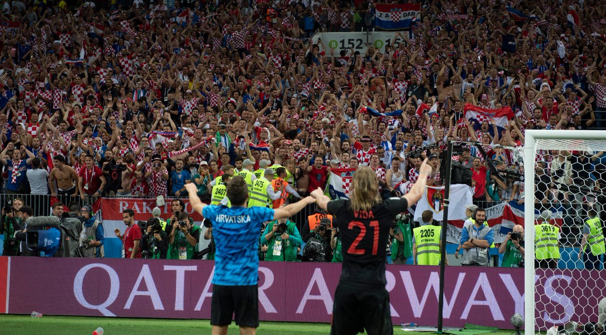 1⃣ Ivan Perišić 2⃣ @MarioMandzukic9 3⃣ Into the #WorldCupFinal #FlamingPride #WorldCup #Vatreni🔥