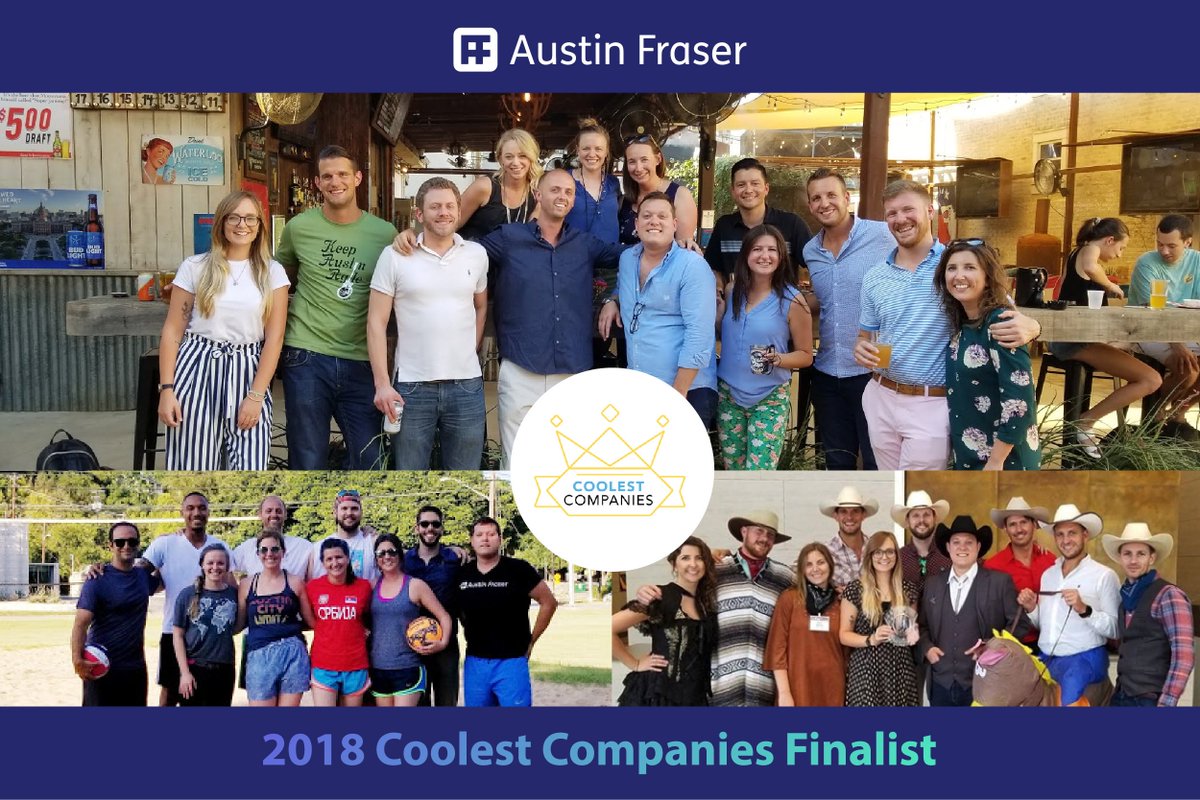 Keep the votes coming in! 
The 10 Coolest Companies Competition winners will be announced LIVE at Austin Coolest Companies Fest on July 26! What a great way to celebrate working, living, and playing in Austin <a href="/AustinInno/">Austin Inno</a>
hubs.ly/H0cWbF_0
#ATXCoolestCos #ATX <a href="/AustinFraserAF/">Austin Fraser</a>