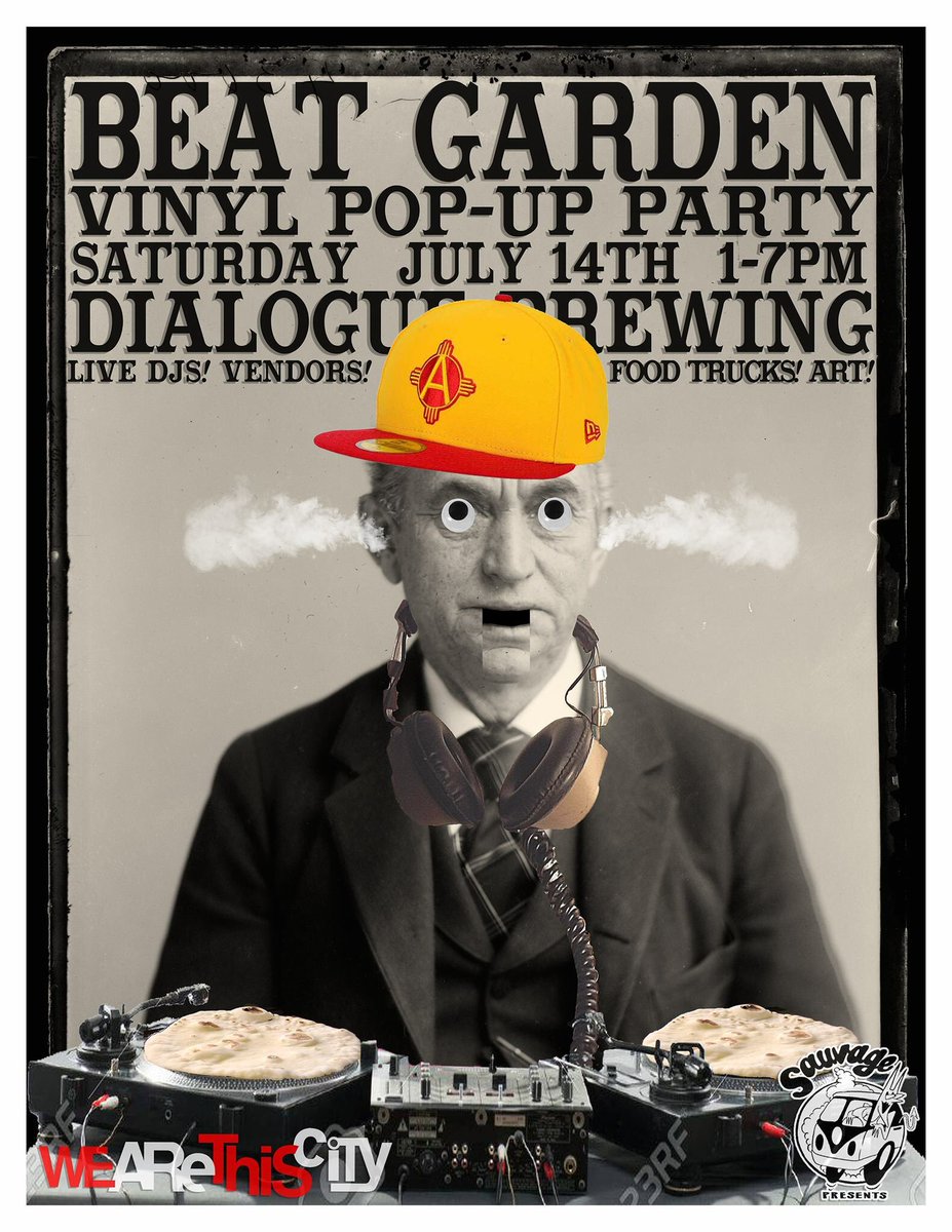 ABQ: Beat Garden Vinyl Popup this Saturday 7/14 at <a href="/dialoguebrewing/">Dialogue Brewing</a> with <a href="/werABQ/">#WeAreABQ</a>! ✨ Vinyl press, dj sets, vinyl artist exhibit &amp; food trucks 1-7PM.