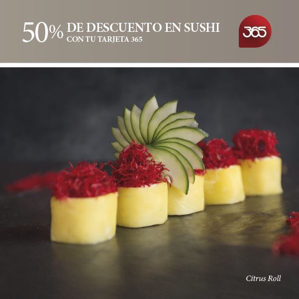TODOS LOS JUEVES!
50% de descuento en sushi con tus tarjetas <a href="/clarin365/">Tarjeta 365</a> 

Bases y condiciones en sushiclub.com.ar/beneficios

#SushiClub #SaliraComer #SaliraDisfrutar #Jueves