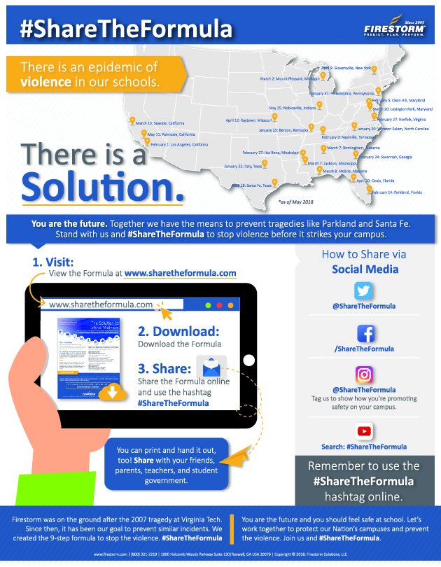 ShareTheFormula's tweet image. What are your local schools doing to keep students safe? Show your school our 9-element formula and ask them how they&apos;re protecting students. #ShareTheFormula #SchoolSafety #StopSchoolViolence sharetheformula.com This is how YOU can #ShareTheFormula