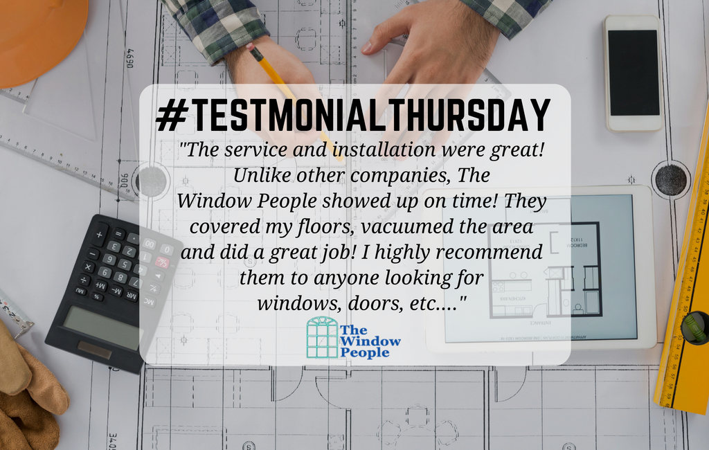 WindowPeopleCT's tweet photo. #TestimonialThursday | Thanks for the great review! Have a great experience to share? We want to hear about it! https://t.co/zGkFhrjR0m