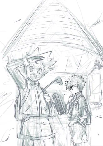 a thumbnail for the hxh zine! The start point of GI(¦3[▓▓]time to bed 