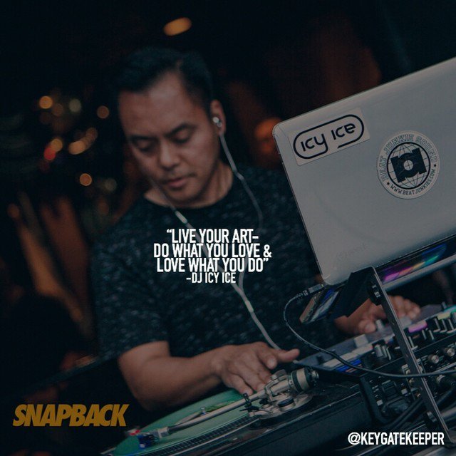 keygatekeeper's tweet photo. “LIVE YOUR ART - DO WHAT YOU LOVE & LOVE WHAT YOU DO” @djicyice of @thebeatjunkies / @snapback_live. #legendsoftoday #californialiving #Caseoftheclassicks #musiclove #djlifestyle #turntablism #90shiphop #80smusic #feelgoodmusic #beatjunkies #snapbacklive https://t.co/OOA19LSQ1Y