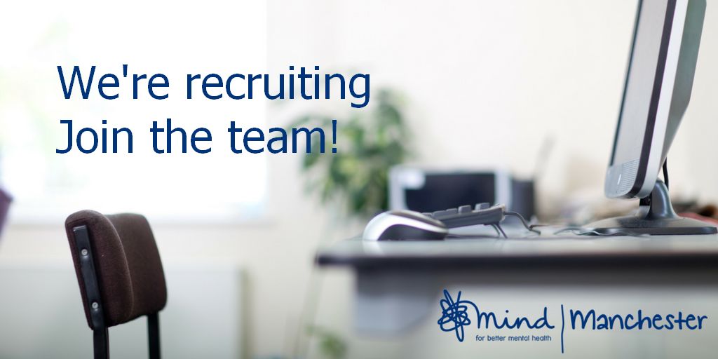 ManchesterMind's tweet image. Want to join our brilliant team? We&apos;ve 5 current vacancies manchestermind.org/vacancies  #mentalhealth #charityjobs