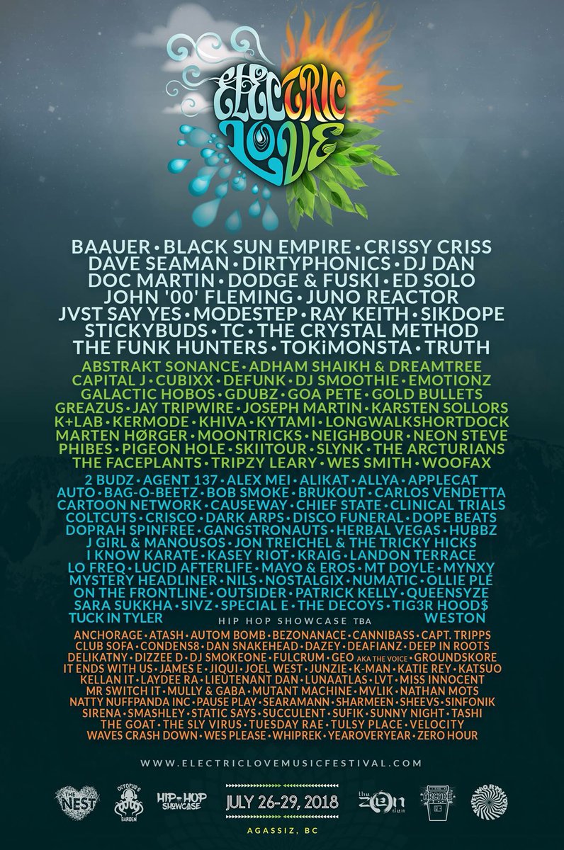We’re glad to announce we’ll be playing at Electric Love this year; More info coming soon about when/where we’ll be playing 🤟🏼🖤