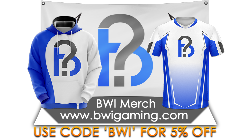BWIEsports's tweet photo. Merch is now live! Be sure to get yourself a BWI hoodie, t-shirt, or custom jersey now! It's the perfect way to help support the team and set yourself up to look great! 

Click here for the store: https://t.co/fEJinFlOfU

Don't forget to use code BWI for 5% off at checkout! https://t.co/x7LnPpw0hu