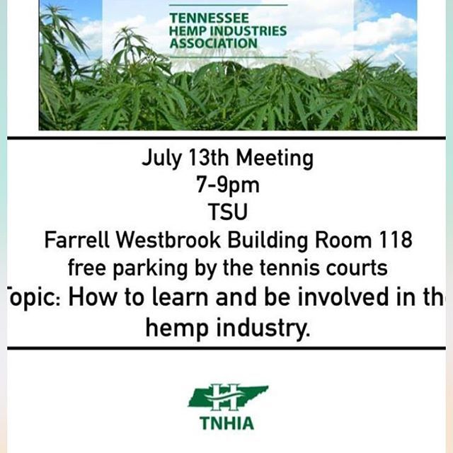 Come on out to our monthly meeting at TSU.  Discussing current hemp happenings, and become a member to learn about how to support our Hemp Industry with policy, advocacy, and know-how. ift.tt/2mbfnHg
