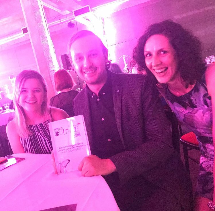 We only went and won! Happy faces all round! 😊 Big thanks to the #cultureawards and everyone that supports the centre!