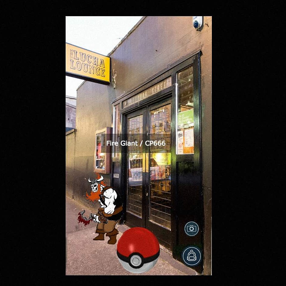 BloodnutBand's tweet photo. Flashback to that one time when Pokemon Go was a thing for a minute.... also #lucha4life https://t.co/t0WuLQKuT4