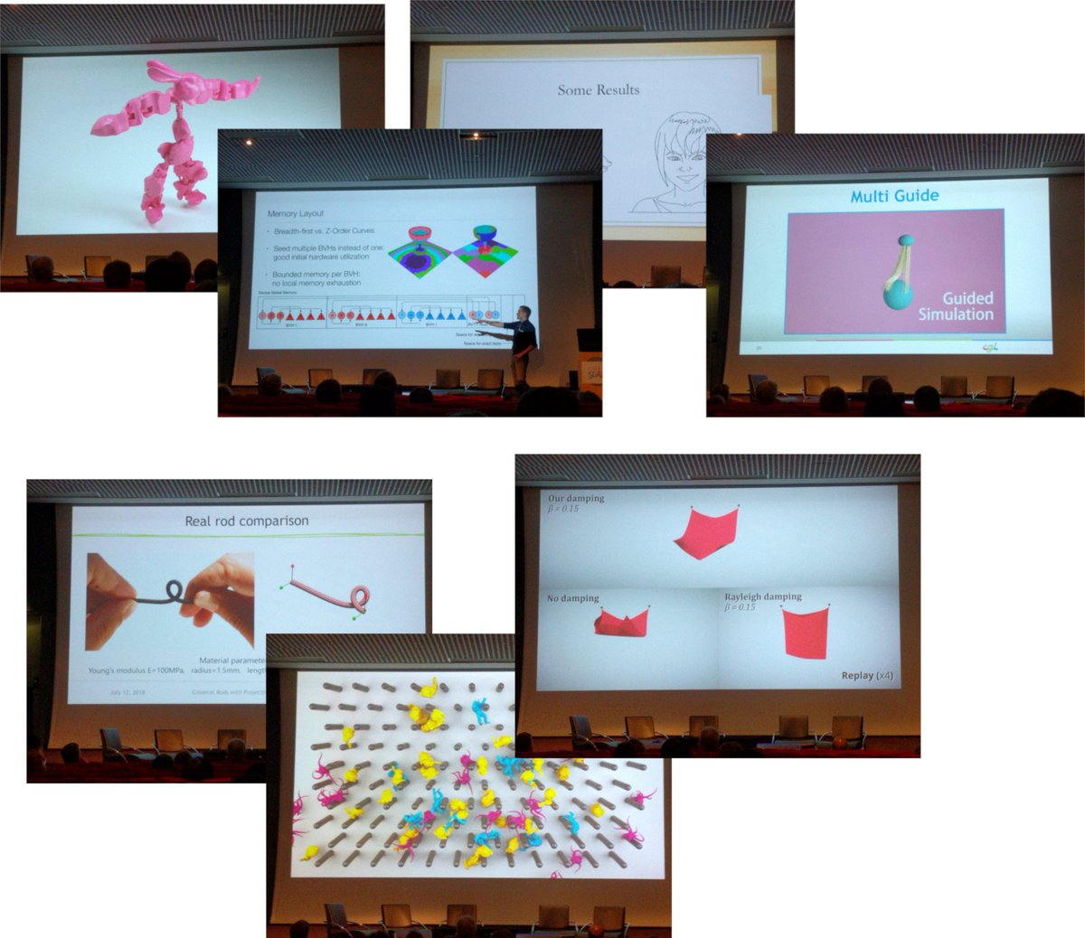 SCA_2018_Paris's tweet image. Fabrication &amp;amp; Strokes, and Elastic Objects paper sessions from Thursday afternoon.