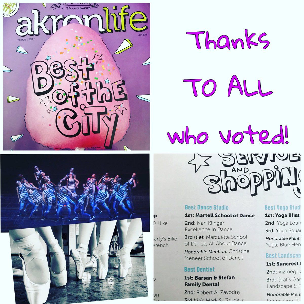 It’s more than a dance  education - it’s education for life! Thanks to all who voted 💜